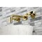 Kingston Brass KS8122KL Two-Handle Wall Mount Bathroom Faucet, Polished Brass KS8122KL - alternate 5